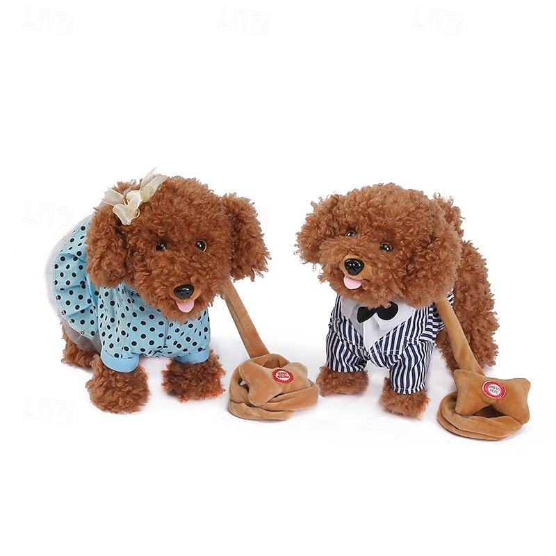 כלב רובוטי מס.Control מרחוק כלב פרווה אלקטרוני צעצוע אינטראקטיבי הולך שר שירים מתנה לחילוף בנים ובנות בגיל 3-6 שנים מתנת חג המולד 2025 - $55.99 –P2