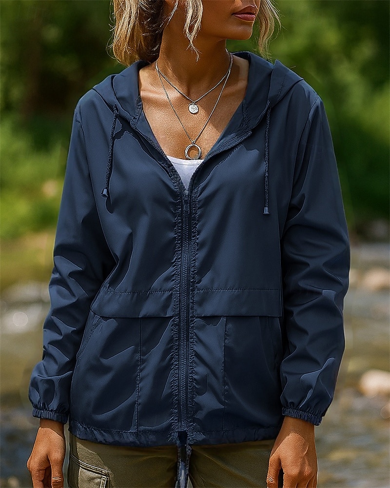 Damskie Kurtka turystyczna Kurtka sportowa Na wolnym powietrzu Wodoodporny Odporność na wiatr Szybkie wysychanie Lekki Ubrania turystyczne Ubrania turystyczne Wiosna Jesień Kurtka Bransoletka 2025 - $24.99 –P5