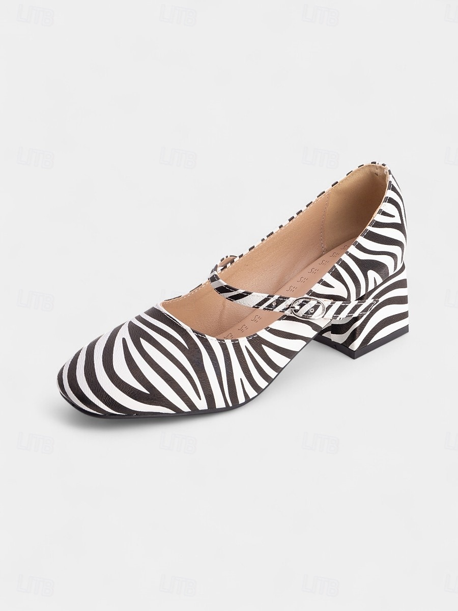 Dame vintage lyseblå lakksko med Mary Jane-blokkhæl – retro pensko i 1950-tallsstil for tenåringer og damer, ideelle for fester, skolearrangementer og hverdagslige elegante antrekk 2025 - $42.99 –P6