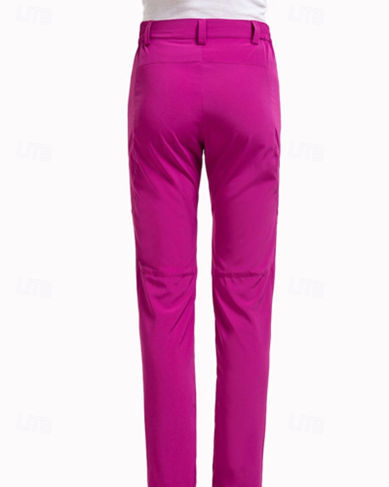 Per donna Pantaloni Cargo Pantaloni Eleganti Casual Lunghezza intera Naturale Semplice Tasca Elastico in vita Tasca con cerniera Comodo All'aperto Confortevole All'aperto Ferie azzurro cielo Fuschia del 2025 a $24.99 –P11