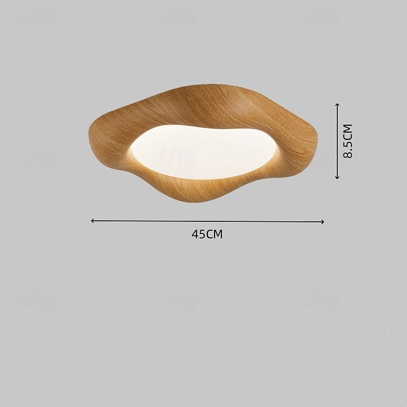 Luminária de teto moderna de meados do século para quarto principal, com textura de madeira retrô nipo-americana de 2025 por $162.99 –P3