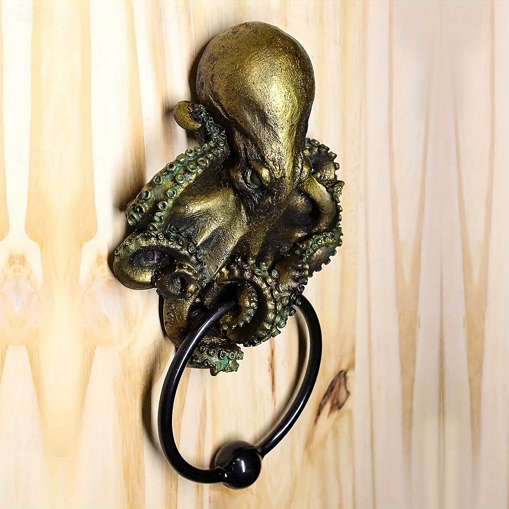 Heurtoir de porte pieuvre en résine non électrique - figurine décorative sur le thème d'Halloween pour une utilisation intérieure/extérieure dans différents types de pièces de 2025 ? $26.99 –P4