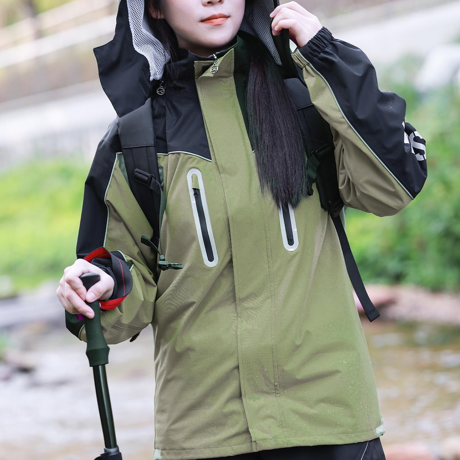 Impermeable para motocicleta Wosawe, modelos para hombre y mujer, resistente al viento, para pesca al aire libre, senderismo, abrigo, práctico almacenamiento, cortavientos ME224 2025 - $65.99 –P5