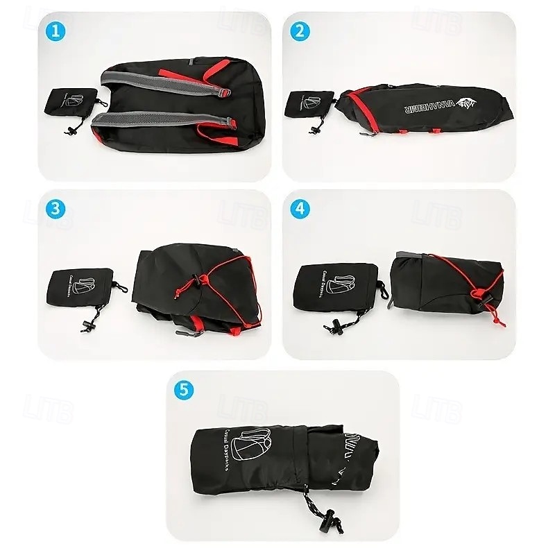 Sac à dos de randonnée pliable pour homme, sac à dos d'extérieur léger et compact, imperméable, pour le camping, les voyages, le trekking, petit sac de sport portable et pliable avec plusieurs poches de 2025 ? $10.99 –P4