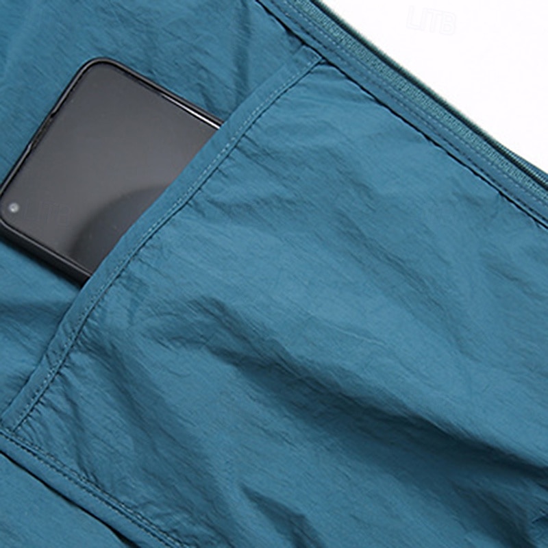 Men's Windbreaker Hiking Jacket Rain Coat Outdoor Waterproof Sun Protection Windproof Hiking Outfits Hiking Clothes Spring Autumn / Fall Top Camping / Hiking / Caving Running Black Blue Dark Blue 2026 - $19.99 –P10