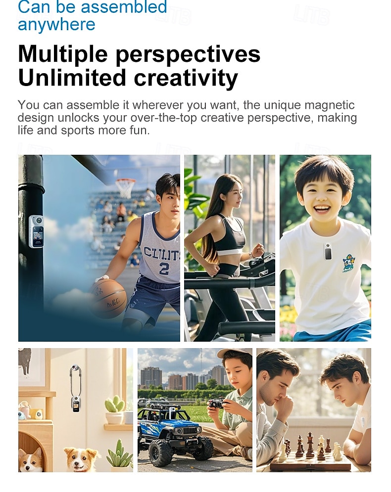 1080P HD Mini Pocket Action Camera Wifi 180 Rotatable Lens Portable Outdoor Sports Action Cam with 1.47 IPS Screen Magnetic TF 2025 - $58.99 –P8
