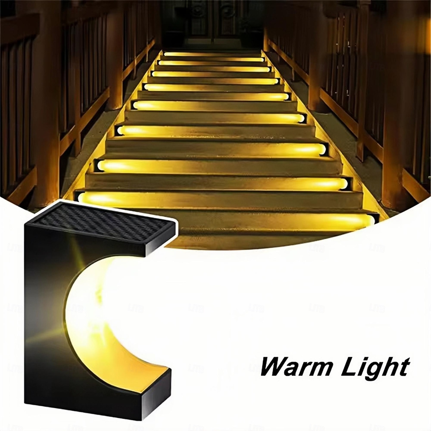 1/4PCS LED Step Lamp Solar Stair Light Outdoor IP65 Waterproof Solar Light for Garden Deck Path Balcony Decor Lighting 2026 - $21.99 –P6