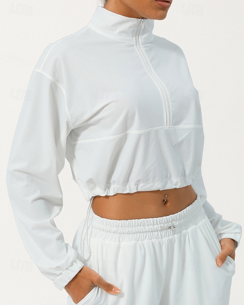 Mulheres Moletom com capuz Jaqueta de Trilha Jaqueta esportiva Ao ar livre Proteção Solar Respirável Secagem Rápida Roupas de caminhada Roupas de caminhada Outono Jaqueta Tênis Golfe Corrida Côr de 2025 por $28.99 –P11