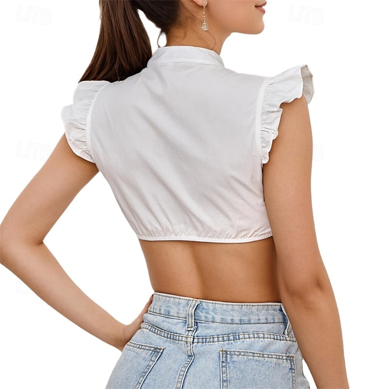 Oktoberfest Dirndl blúz Szobalány bajor Német Meadows Női Farsang Sörfesztivál Hagyományos stílusú ruha Blúz 2025 - $24.99 –P2
