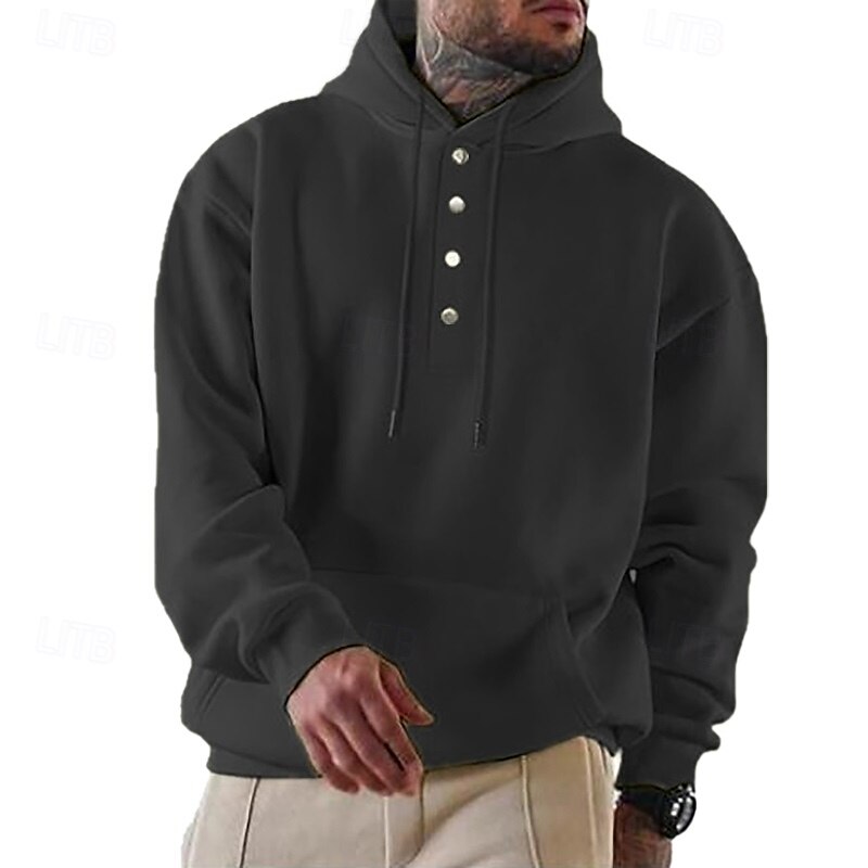 Per uomo Felpa con cappuccio Felpa con cappuccio abbottonata Aalbicocca Rosso bordeaux Nero Verde chiaro Verde militare Con Cappuccio Semplice Tasca Frontale Sport & Outdoor Casuale Quotidiano del 2025 a $25.99 –P2