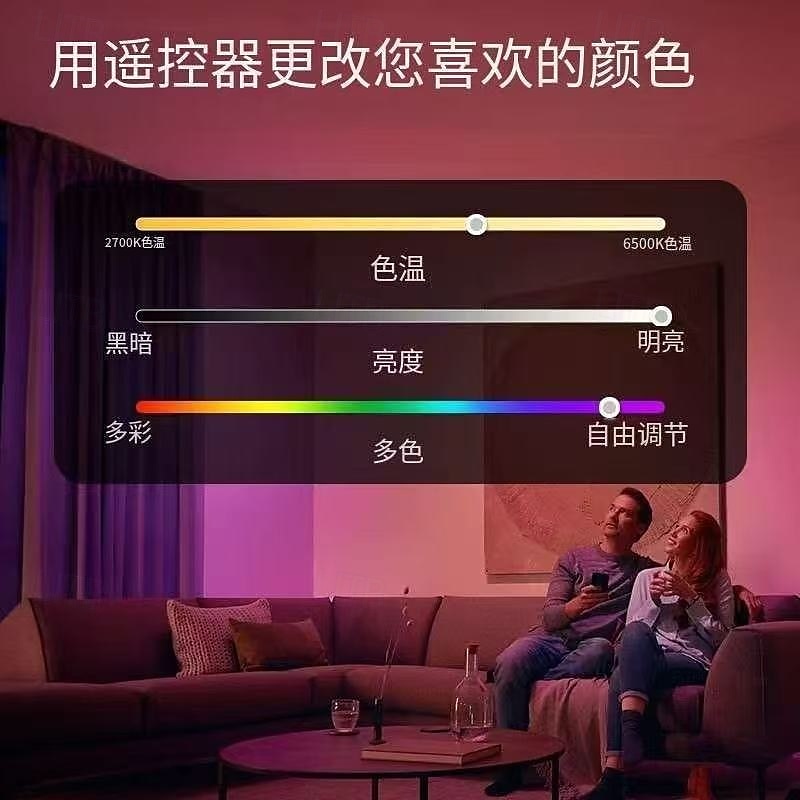 LED Lamp Dimmable Multicolour RGB Light Bulb 2000 mah Rechargeable Bulb A65 Light Smart Remote Control Home Decor Outdoor Activities and Camping 2025 - $16.99 –P6