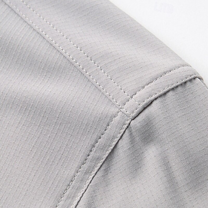 Herren Wanderhemd Wanderspitze Cargo-Shirt Kurzarm Umlegekragen Oberteil Außen Schnelltrocknend Leicht Atmungsaktiv Polyester Schwarz Armeegrün Blau Tennis Golfspiel Laufen 2025 - $39.99 –P11