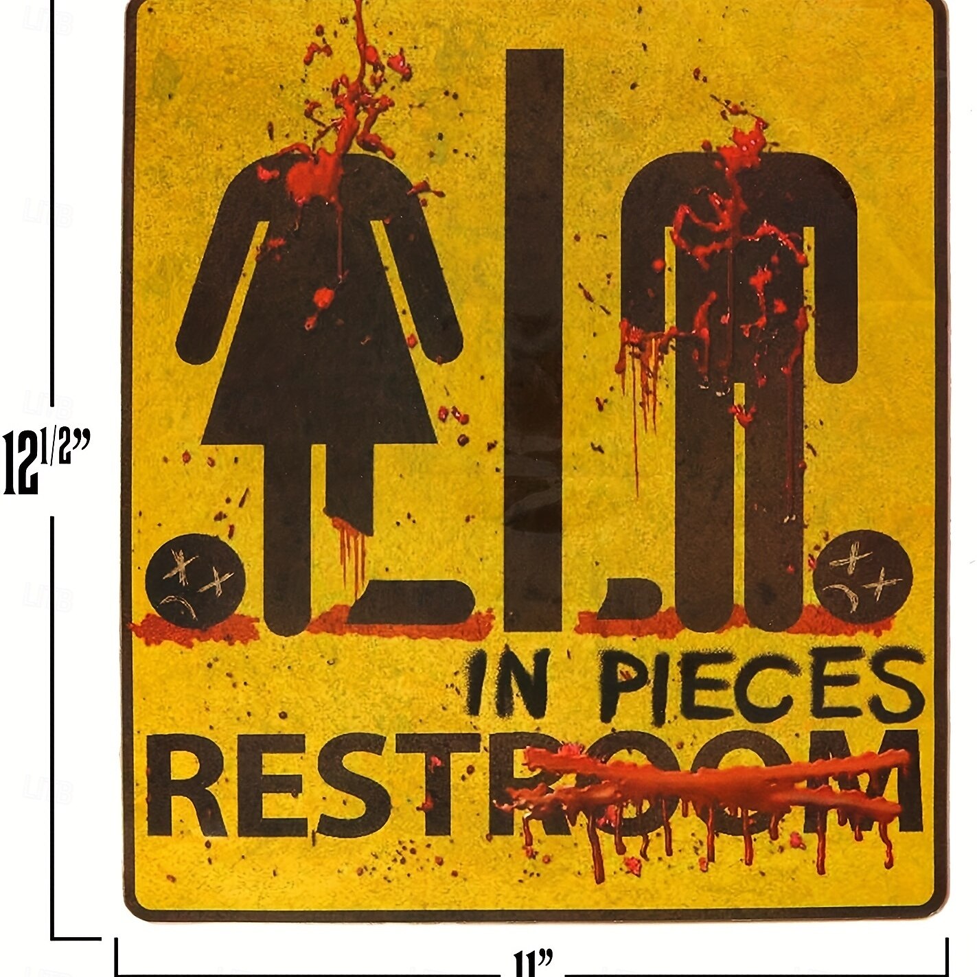 1 kpl halloweeniin liittyviä kauhutarroja, wc-oven tarroja, baarin kummitustalon salainen huone, paeta, tappokoristelun rekvisiittatarvikkeita 2025 - $21.99 –P5