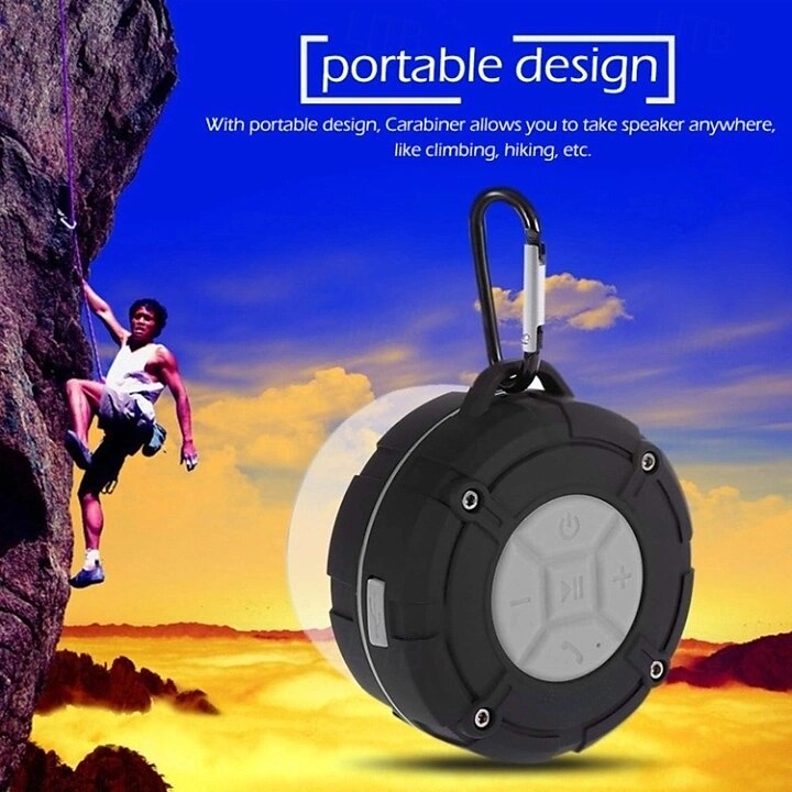 Ηχείο ντους, αδιάβροχο ηχείο bluetooth ipx7, δυνατός ήχος HD, φορητό ασύρματο ηχείο με βεντούζα &Ανθεκτικό γάντζο, ενσωματωμένο μικρόφωνο, για ντους, πισίνα, παραλία, εξωτερικούς χώρους 2025 - $27.99 –P5