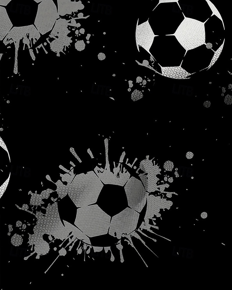 Pojkar 3D Fotboll Huvtröja Långärmad Vår Höst Mode Streetwear Barn 4-12 år Huva Utomhus Ledigt Dagligen Normal 2025 - $18.99 –P5