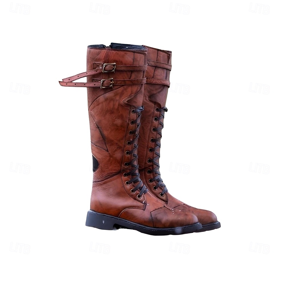Retro Vintage Mittelalterlich Renaissance Schuhe Pirat Ritter Wikinger Kreuzritter Kostüm Herren Keltisch Seeräuber Halloween Karneval Maskerade Veranstaltung / Fest Maskerade Erwachsene Schuhe 2026 - $55.99 –P3