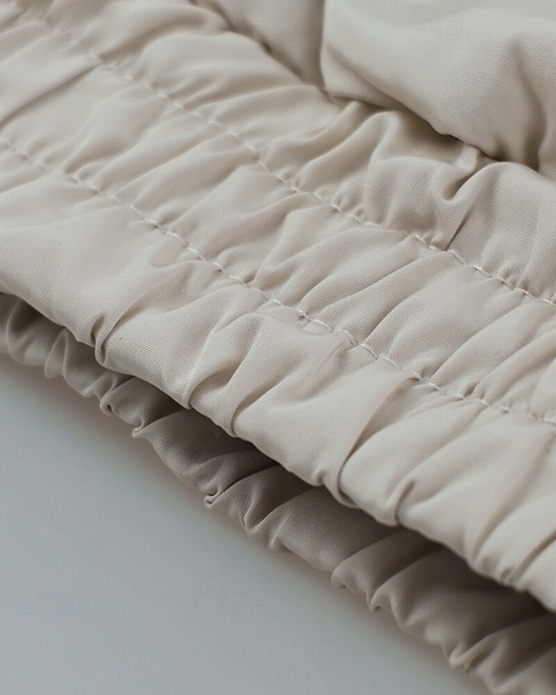 Femmes Chemisier Uni Moderne Occasionnel Sans manches Col roulé Hauts Réguliers Fête Sortir Fermeture éclair Noir Blanche Violet Marron Abricot Automne de 2025 ? $32.99 –P9