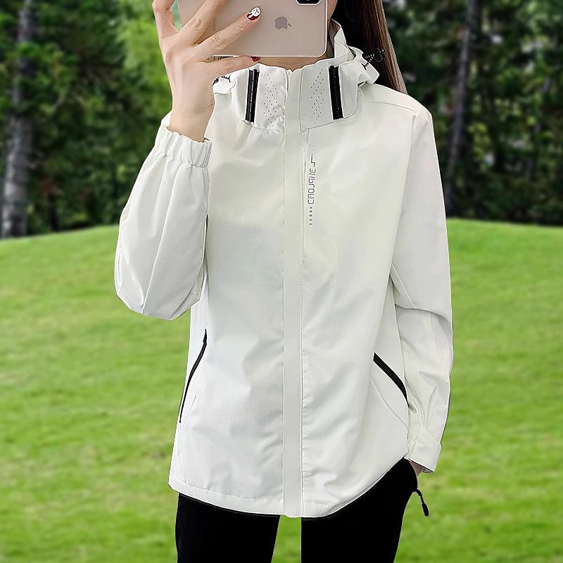 Per donna Giacca a Vento Giacca da escursionismo Impermeabile Esterno Impermeabile Antivento Abbigliamento da trekking Abbigliamento da trekking Primavera Autunno Top Campeggio / Escursionismo del 2025 a $14.79 –P6