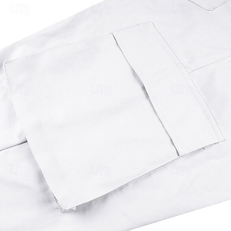 Homme Pantalons Cargo Pantalon Jogger Pantalons Cordon de serrage Taille Élastique Multi-poches Uni Portable Extérieur Quotidien Camping & Randonnée Mode Classique Noir Blanche de 2025 ? $24.99 –P6