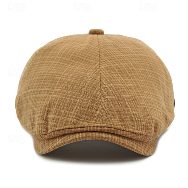 Pánské PLacatá čepice Klobouk Ascot Novinářský klobouk Černá Světle zelená Polyester Módní Na běžné nošení ulice Denní Pléd Nastavitelná Proti sluci Prodyšné 2026 - $14.99 –P5