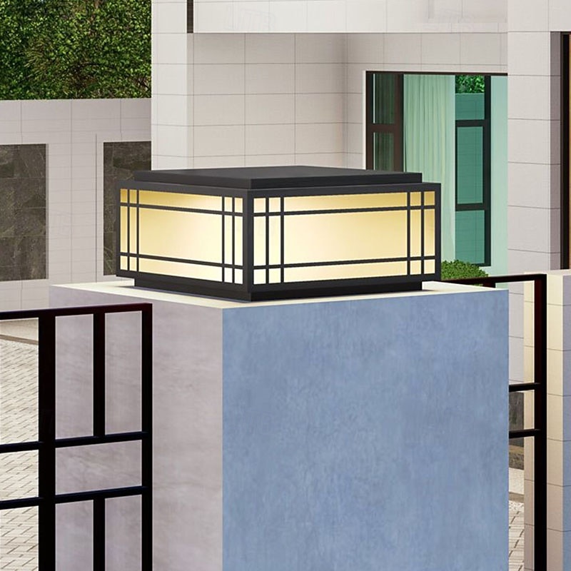 2026年 屋外ポストライト器具 モダンな庭の入り口 屋外柱ライト 金属製ハウジング パティオ柱ライト 110-240V 5W  コレクション – $227.29 –P6