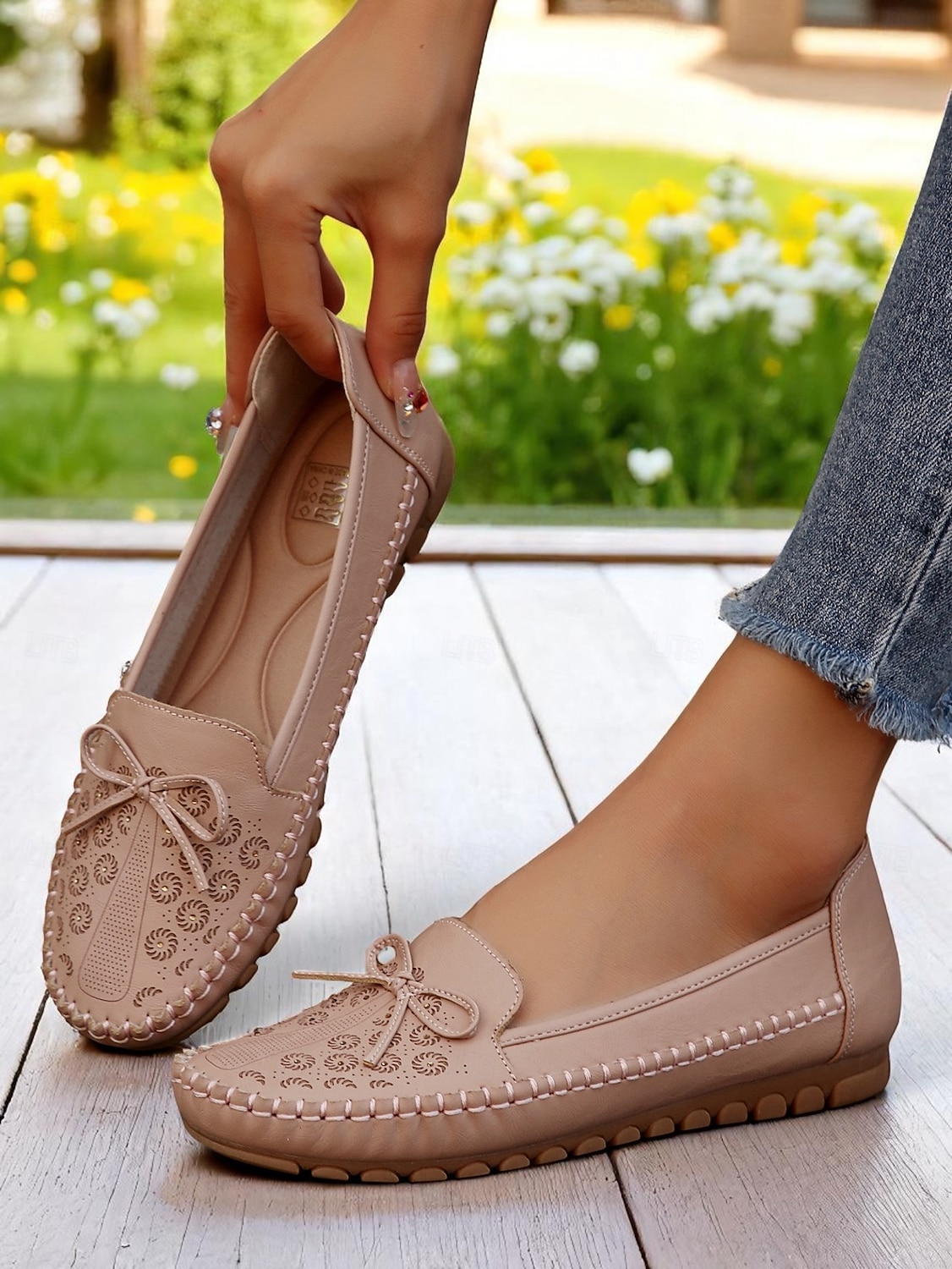 Mocasini pliabili pentru femei – mocasini din piele moale cu tălpi flexibile pentru relaxare în grădină, lenevire pe verandă și purtare zilnică 2026 - $24.99 –P3