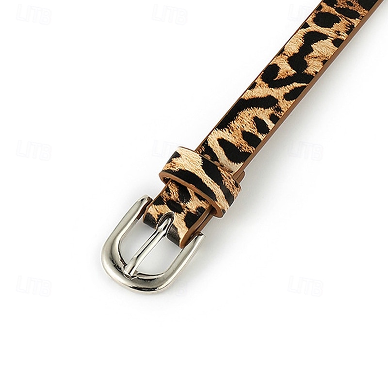 Homens Cinto Cinto para a Cintura Kakhi Marron PU Liga Ajustável Leopardo Ao ar livre Diário de 2025 por $5.49 –P2