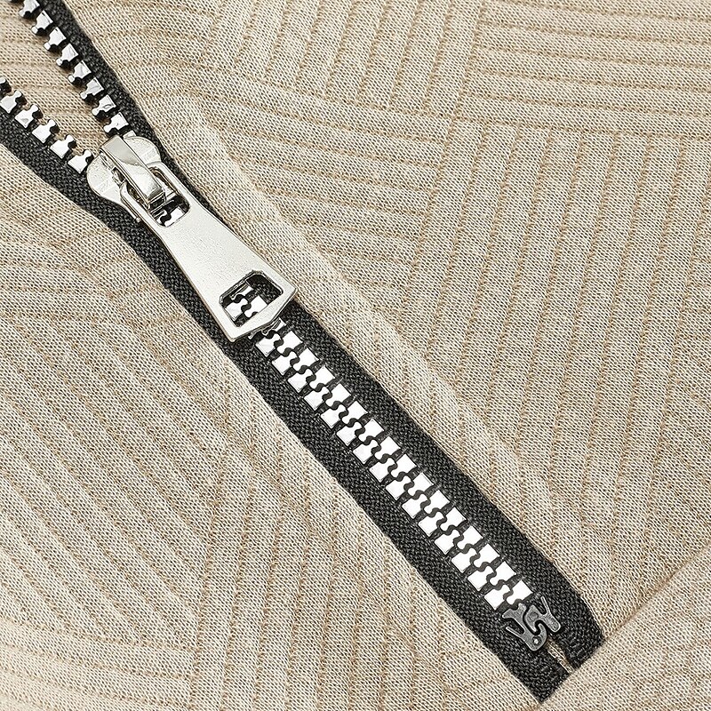 Per uomo Felpa con cappuccio e zip Felpa con zip Nero Bianco Blu marino Cachi Grigio chiaro Colletto Mao Semplice Zip a un quarto Casuale Quotidiano Ferie Streetwear Cool Casual Autunno & Inverno del 2025 a $31.99 –P8