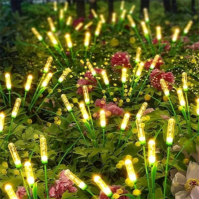 2ks solární světluška zahradní světlo bublina rákos kymácející se trávník světlo pro terasu dvůr verandu garáž chodník sváteční krajinná dekorace 2026 - $22.99 –P2