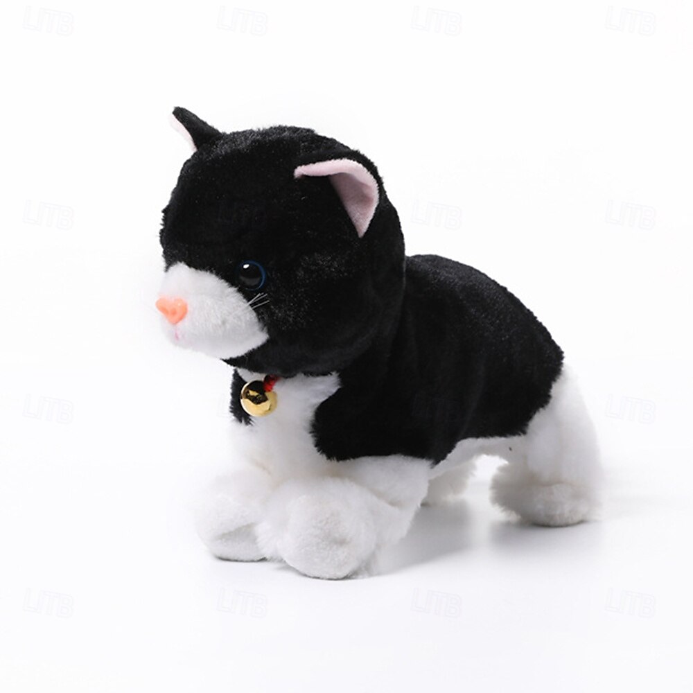 Interactief elektronisch knuffeldier - upgrade met led-licht, ogen, geanimeerde geluidsbesturing, elektronische huisdierenrobot, kat, kitten, speelgoed, cadeaus voor jongens &meisjes kinderverjaardag 2025 - $42.99 –P8