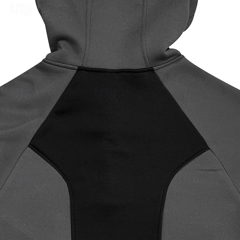 Hombre Sudadera Sudadera con capucha de lana Sudadera táctica con capucha Negro Verde Ejército Azul Marino Gris Oscuro Con Capucha Plano Cerrar Retazos Cremallera de un cuarto Deporte Casual Diario 2025 - $31.99 –P10