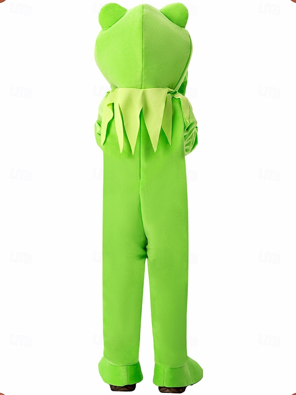 2025年 カエルのカーミット ハロウィン きぐるみパジャマ ワンジー フェアリーテイル アニマル コスプレ 子供用 男の子 女の子 ハロウィーン カーニバル 世界本の日 性能 教育的なドレスアップ 学校行事のドレスアップ 簡単なハロウィンコスチューム ドレスアップ  コレクション – $51.99 –P2
