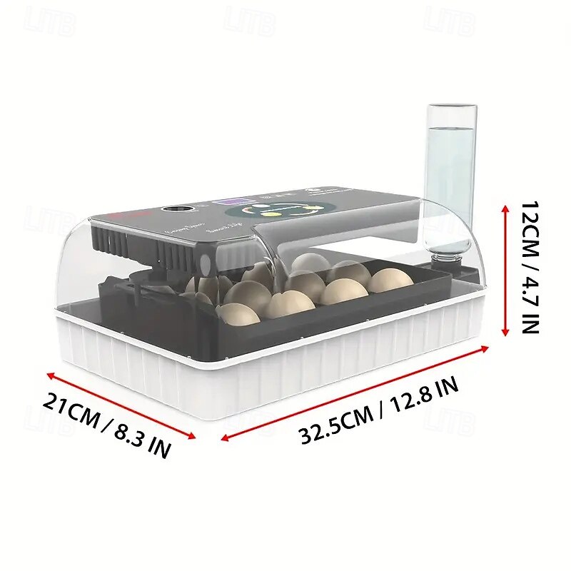 Intelligent Incubator Can Hold 12-18 Eggs LED Digital Temperature Display Automatic Egg Turn and Add Water for Eggs Duck Eggs Parrot Eggs Hatch Very Suitable for Gift Giving Family Farms. 2025 - $185.99 –P8