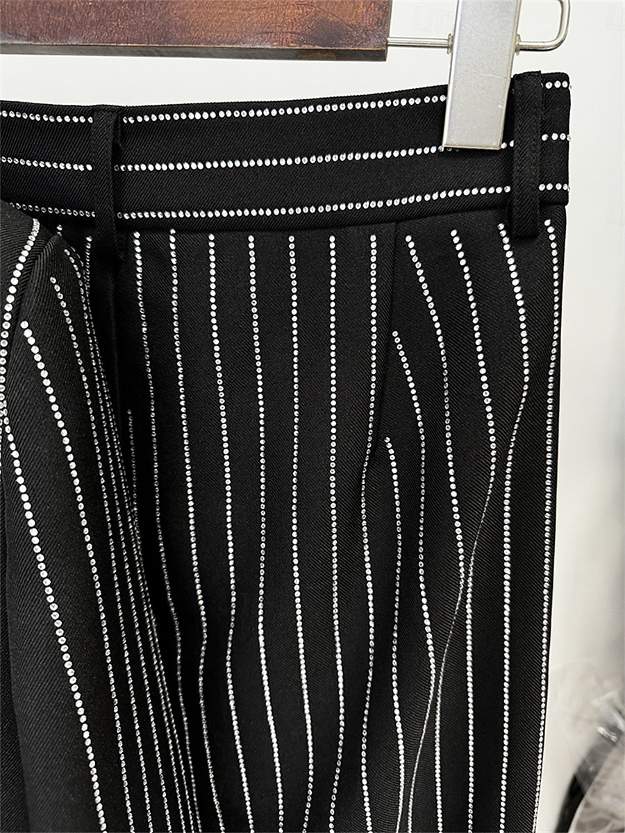 Anzug Mutter der Braut Kleid Elegantes Hemdkragen Knöchellang Polyester Langarm mit Knöpfen 2025 - $169.99 –P7
