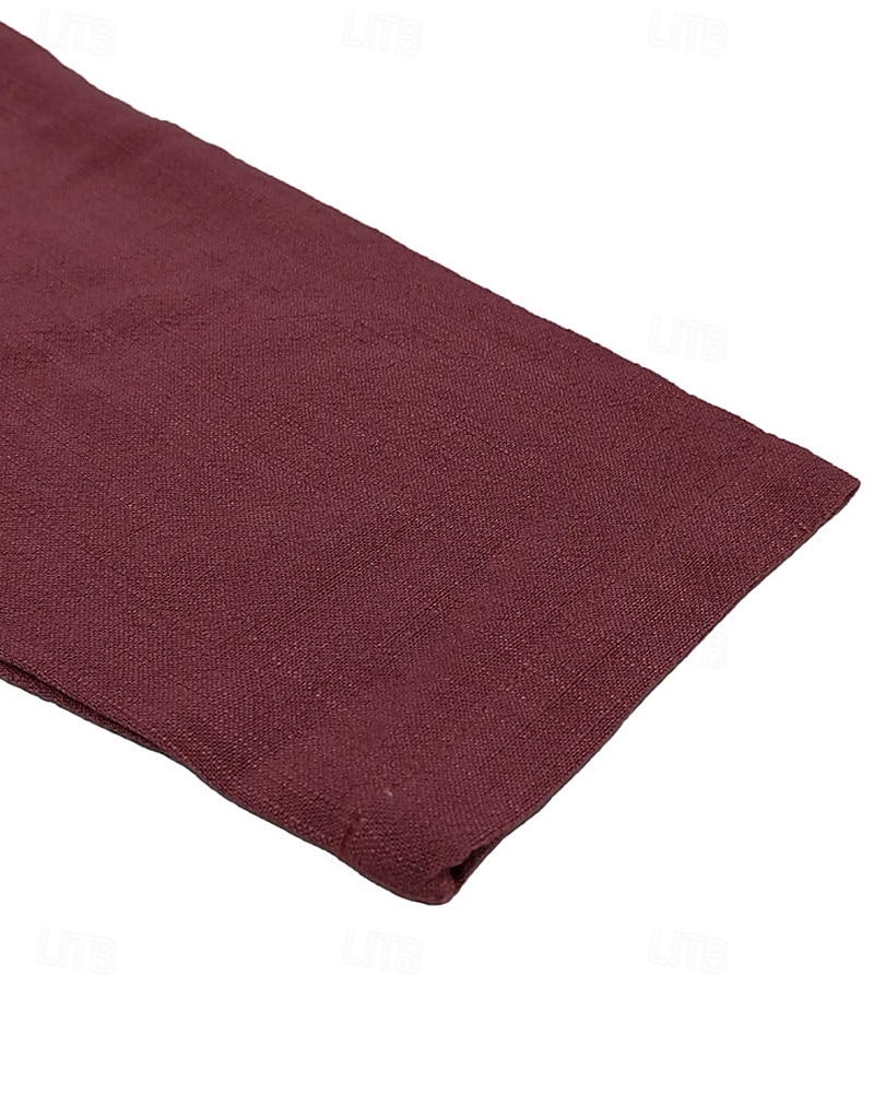 Herren Hemd Sommerhemd Freizeithemd Strandhemd Schwarz Rote Langarm Einfach Wikinger Tiefer V-Ausschnitt Urlaub Hawaiianisch Druck Bekleidung Mode Lässig Bequem 2025 - $32.99 –P6