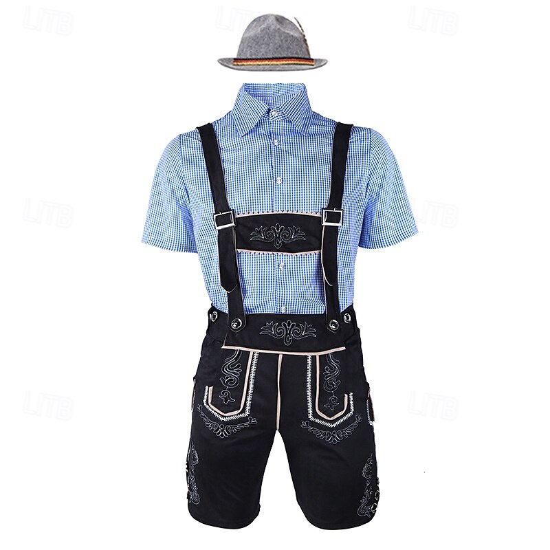 Oktoberfest Lederhosen Camisas Sombrero alpino bávaro Alemán alpino prados Hombre Fiesta Festival de Cerveza Paño de estilo tradicional 2026 - $61.99 –P29