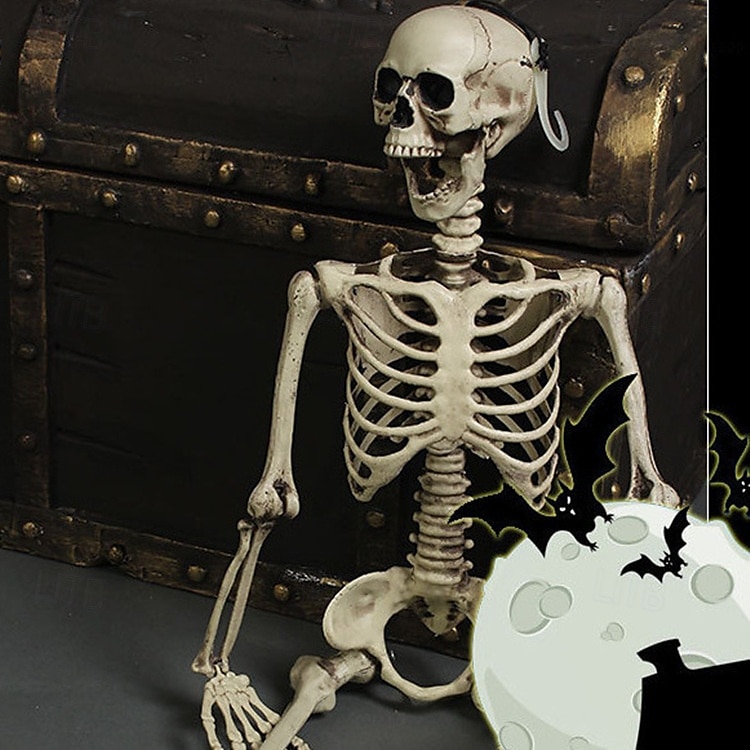 2025年 ハロウィンバーゴーストハウス脱出ゲームシミュレーションプラスチックスカルスケルトン小道具装飾 コレクション – $24.99 –P3