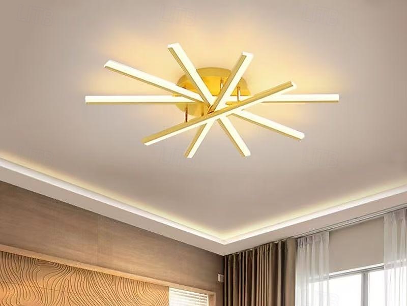 LED-plafondlamp met 3/5 lampen, minimalistische plafondlamp van acryl voor in de woonkamer 2025 - $171.99 –P3