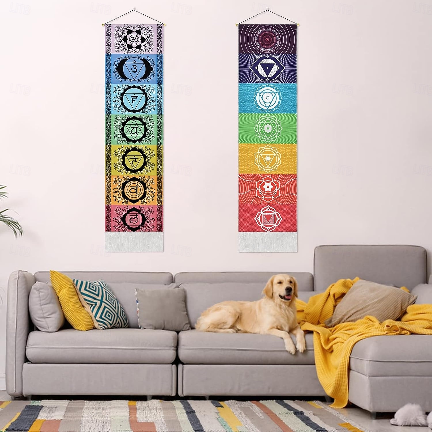 Boho gobelin Chakra tkany gobelin nordycka dekoracja do salonu sypialni boho zasłona na ścianę frędzle 2026 - $12.99 –P3
