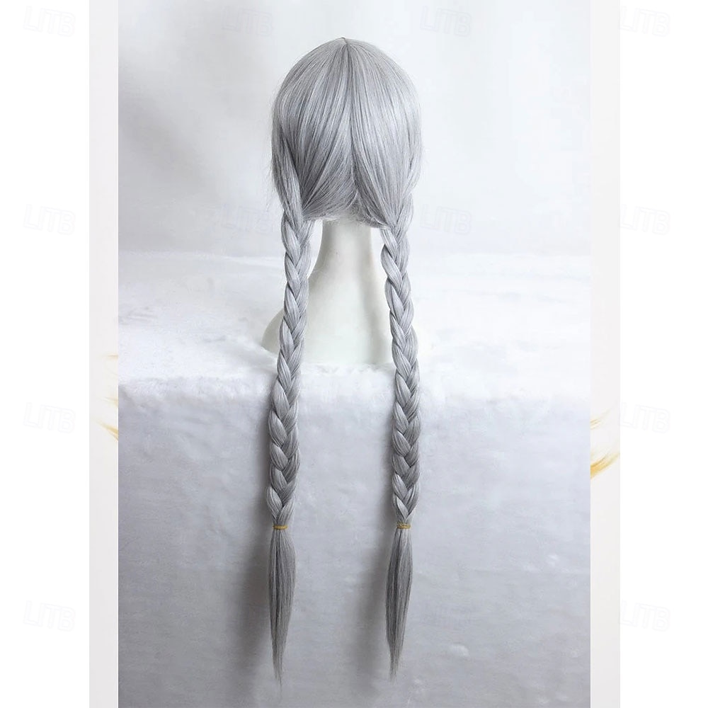 Synthetic Wig Judy Zootopia Straight With Bangs Machine Made Wig Long Silver grey Synthetic Hair Women Cosplay Fashion Easy to Carry Gray 2025 - $25.99 –P2