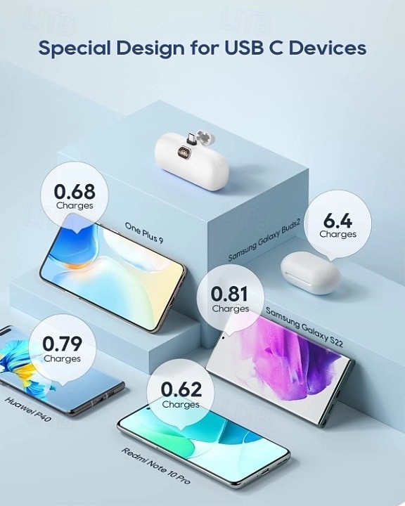 Small Portable Charger for iPhone with Built-in Lightning Cable 3000/5000mAh Power Bank Fast Charging for Phone 2025 - $19.99 –P7