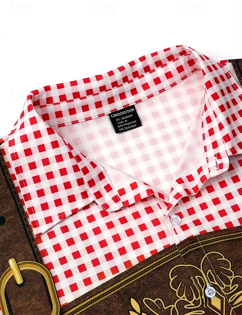 Camicie hawaiane Camicia Aloha bavarese Monaco Tedesco Alpino Grafico per Per uomo Adulti Stampa 3D  per Carnevale Birra Oktoberfest Spiaggia Vacanza Feste del 2026 a $23.99 –P3