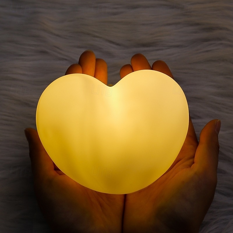 Heart Shaped Night Light for Women, Personalized LED Lamp Gift for Mom Wife Girlfriend, Home Decor for Mother's Day, Valentine's Day, Birthday, Anniversary, Christmas 2025 - $5.99 –P3