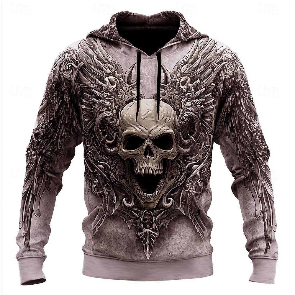 Per uomo Teschio 3D Felpe con cappuccio Felpa Felpa con cappuccio Felpa con cappuccio Girocollo Cool Stampa 3D Club Abbigliamento casual alla moda Nero Rosso Coulisse Autunno Inverno progettista del 2025 a $26.99 –P3