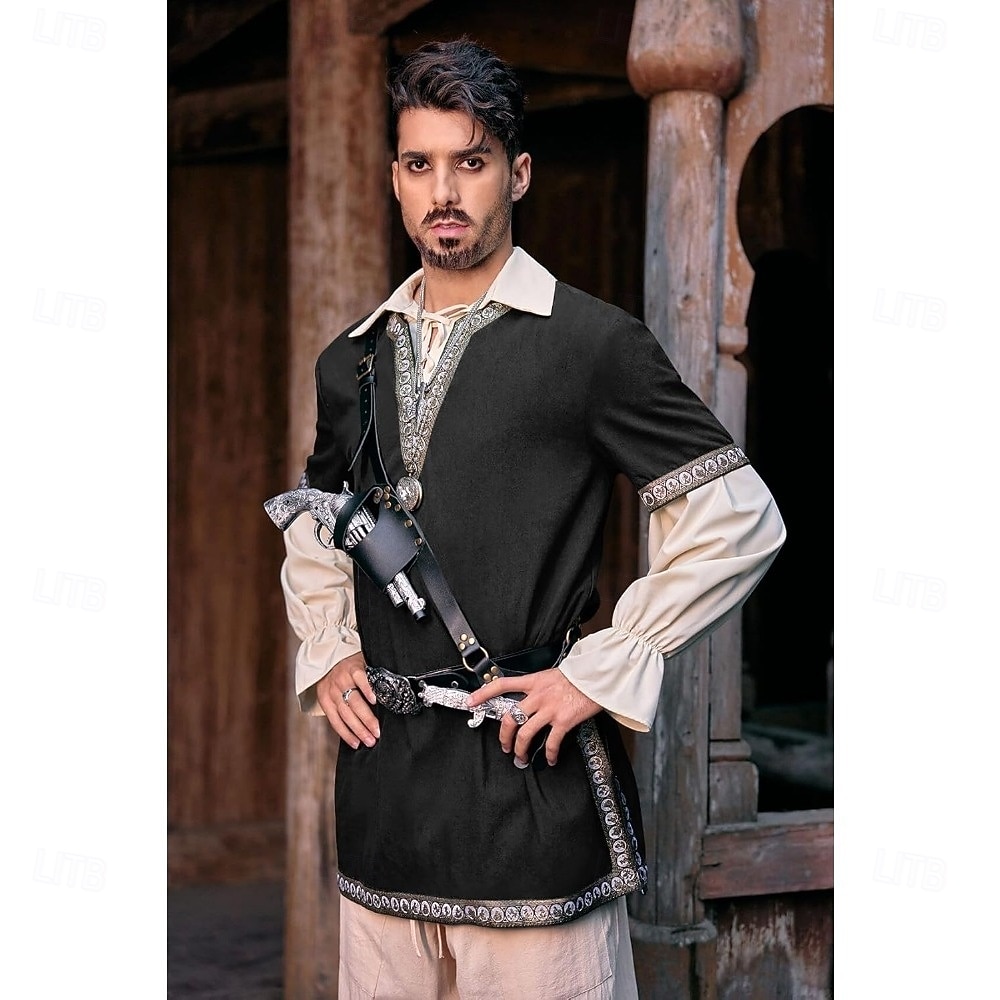 Medieval Renacimiento Camisas Sayo Normal Disfraz Hombre Vikingo Víspera de  Todos los Santos Rendimiento Feria Ren Adulto Cima Verano Primavera Otoño  2025 - €22.99, image size:1000x1000