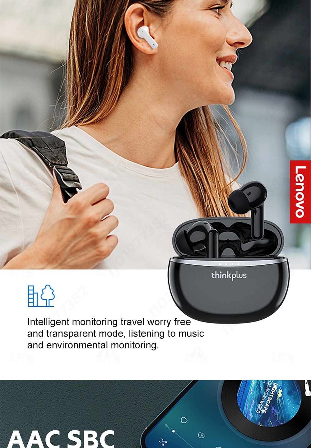 ANC Lenovo XT98 Earphones Bluetooth V5.2 True Wireless Headphones Active Noise Cancelling 28dB Sports Earbuds with Mic ENC Call 2025 - $38.99 –P8