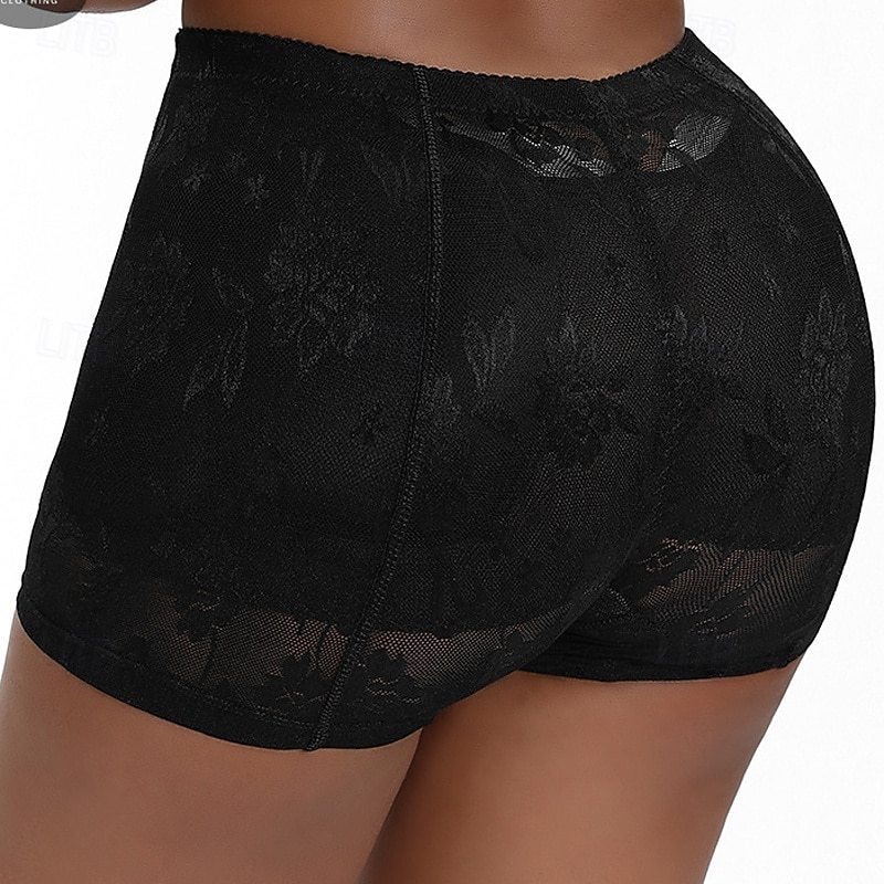 Women's Shapewear Fashion Pure Color Lace Shorts Daily Sleeveless Black Beige Summer Spring Fall Winter Slim 2025 - $14.99 –P6
