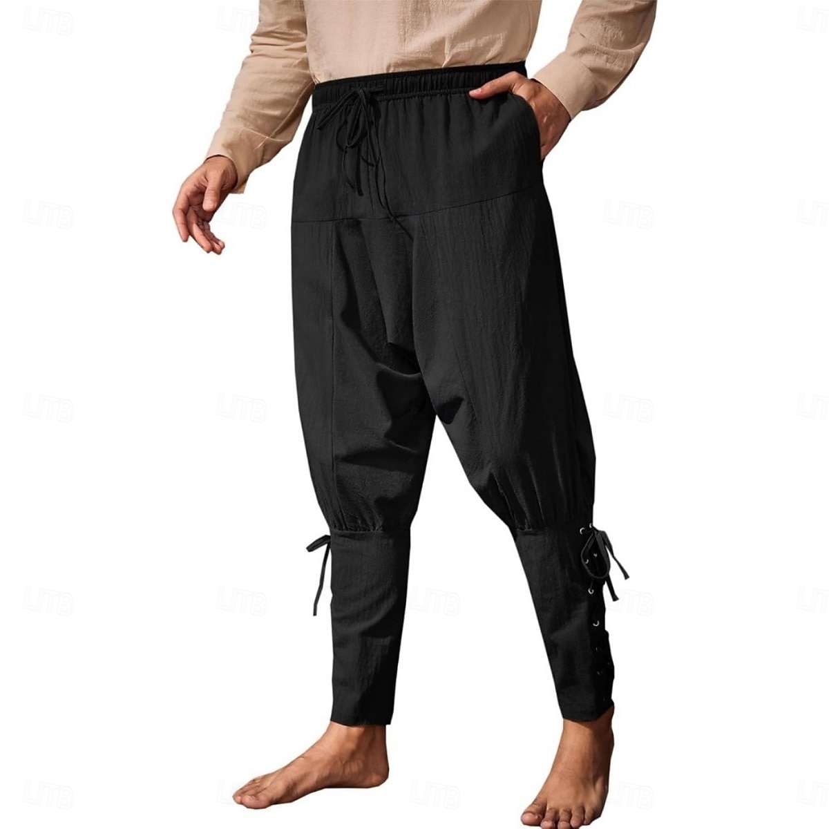 Punk és gótika Középkori Steampunk Nadrágok Egyenes lábú motoros nadrág Férfi Alkalmi / Napi Felnőttek Nadrágok 2025 - $24.99 –P7
