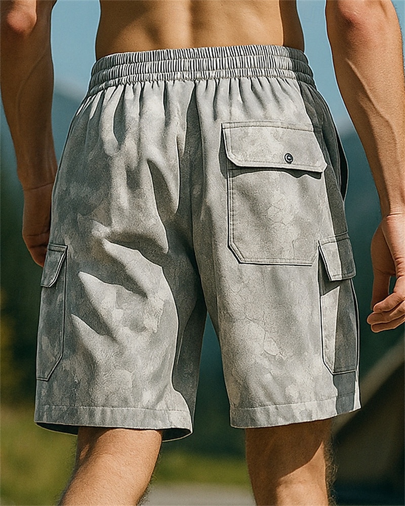 Herren Wandershorts Sportshorts Tarnung Außen Normale Passform Wasserdicht Atmungsaktiv Schnelltrocknend Leicht Shorts Kordelzug Elastischer Bund Khaki Tennis Golfspiel Laufen M L XL XXL XXXL 2025 - $22.99 –P2