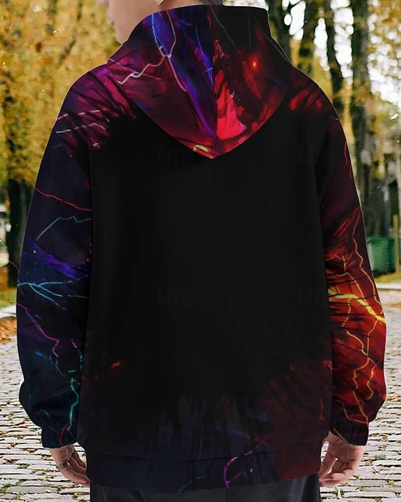 Pojkar 3D Tecknat Huvtröja Långärmad Vår Höst Mode Streetwear Barn 4-12 år Huva Utomhus Ledigt Dagligen Normal 2025 - $18.99 –P2